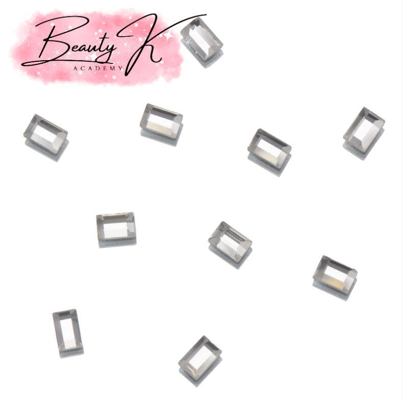 UD FLATBACK RHINESTONES CRYSTAL RECTANGLE 2x3mm 10 pk