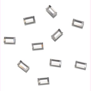 UD FLATBACK RHINESTONES CRYSTAL RECTANGLE 2x4mm 10 pk