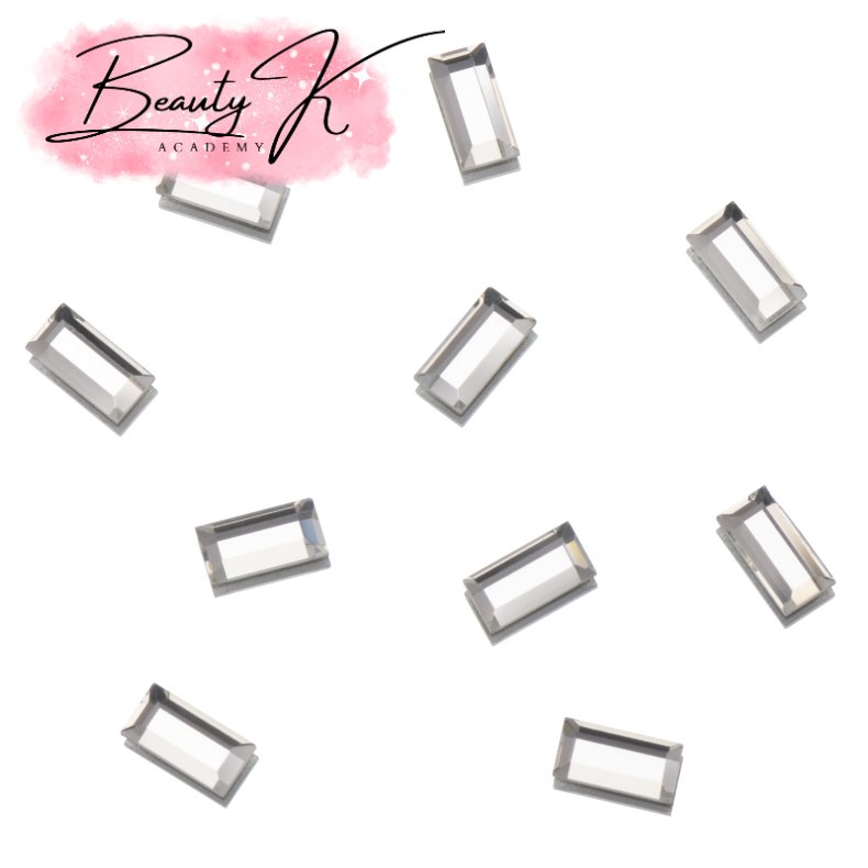 UD FLATBACK SHAPE RHINESTONES CRYSTAL RECTANGLE 2,5x5mm 10 pk