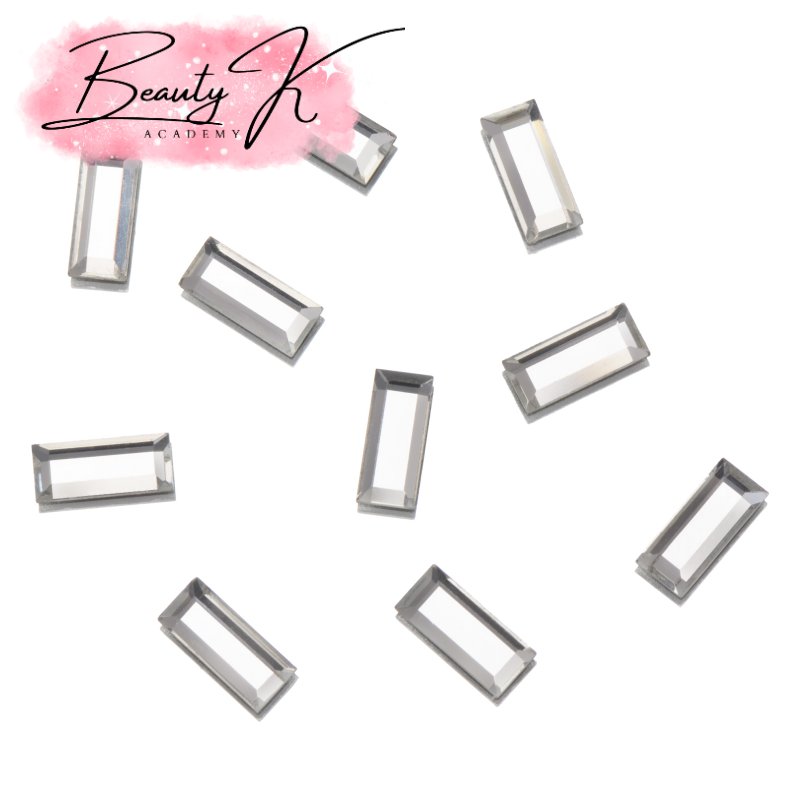 UD FLATBACK RHINESTONES CRYSTAL RECTANGLE 3x7mm 10 pk