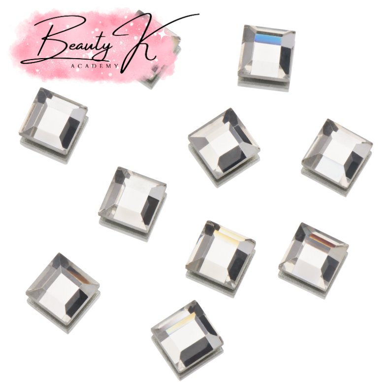 UD FLATBACK RHINESTONES CRYSTAL SQUARE 5x5mm 10 pk