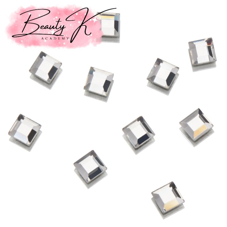 UD FLATBACK RHINESTONES CRYSTAL SQUARE 3x3mm 10 pk