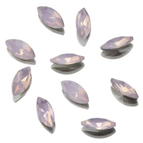UD POINTED BACK RHINESTONES ROSE OPAL MARQUIS 4x8mm 10 pk