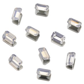 UD POINTED BACK RHINESTONES CRYSTAL RECTANGLE 4x6mm 10 pk