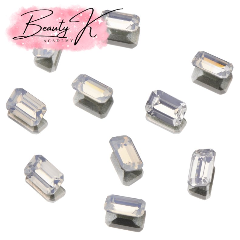 UD POINTED BACK RHINESTONES CRYSTAL RECTANGLE 4x6mm 10 pk