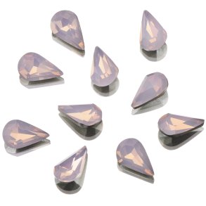 UD POINTED BACK RHINESTONES ROSE OPAL TEARDROP 4,8x8mm 10 pk